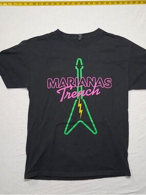 Marianas Trench Black Short-Sleeve Graphic Tee tour merch shirt